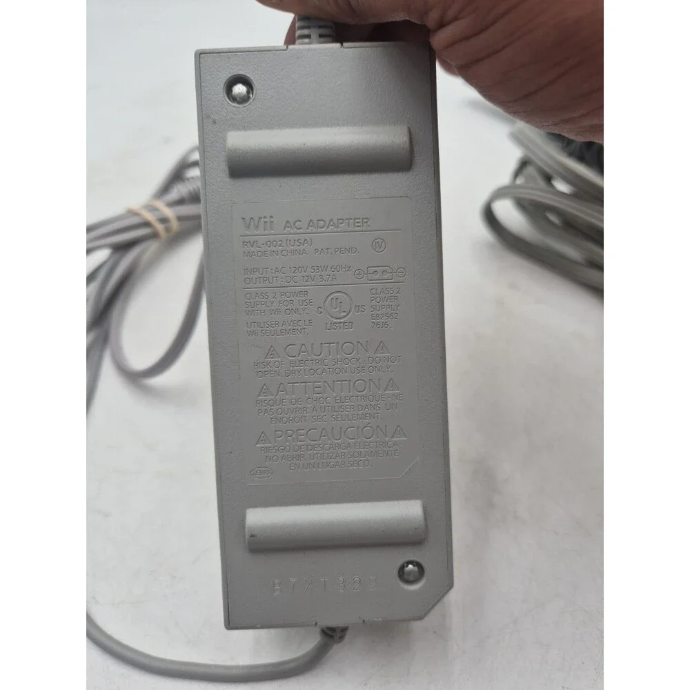 Nintendo Wii OEM Cord Bundle Power Supply AV Cable Sensor Bar Genuine Tested